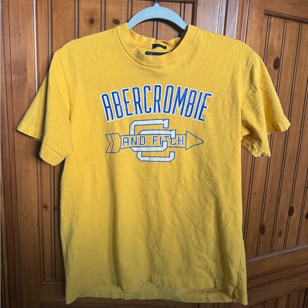 Abercrombie & Fitch Bright Yellow Graphic Tee